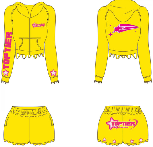 Yellow And Pink Top Tier Fall Set