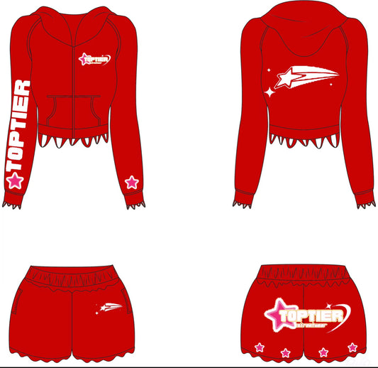 Red And White Top Tier Fall Set